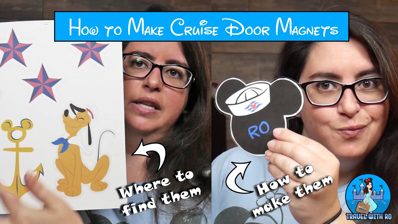 How to Make Cruise Door Magnets  ||  Disney Cruise Magnets  ||  Step-by-Step Tutorial