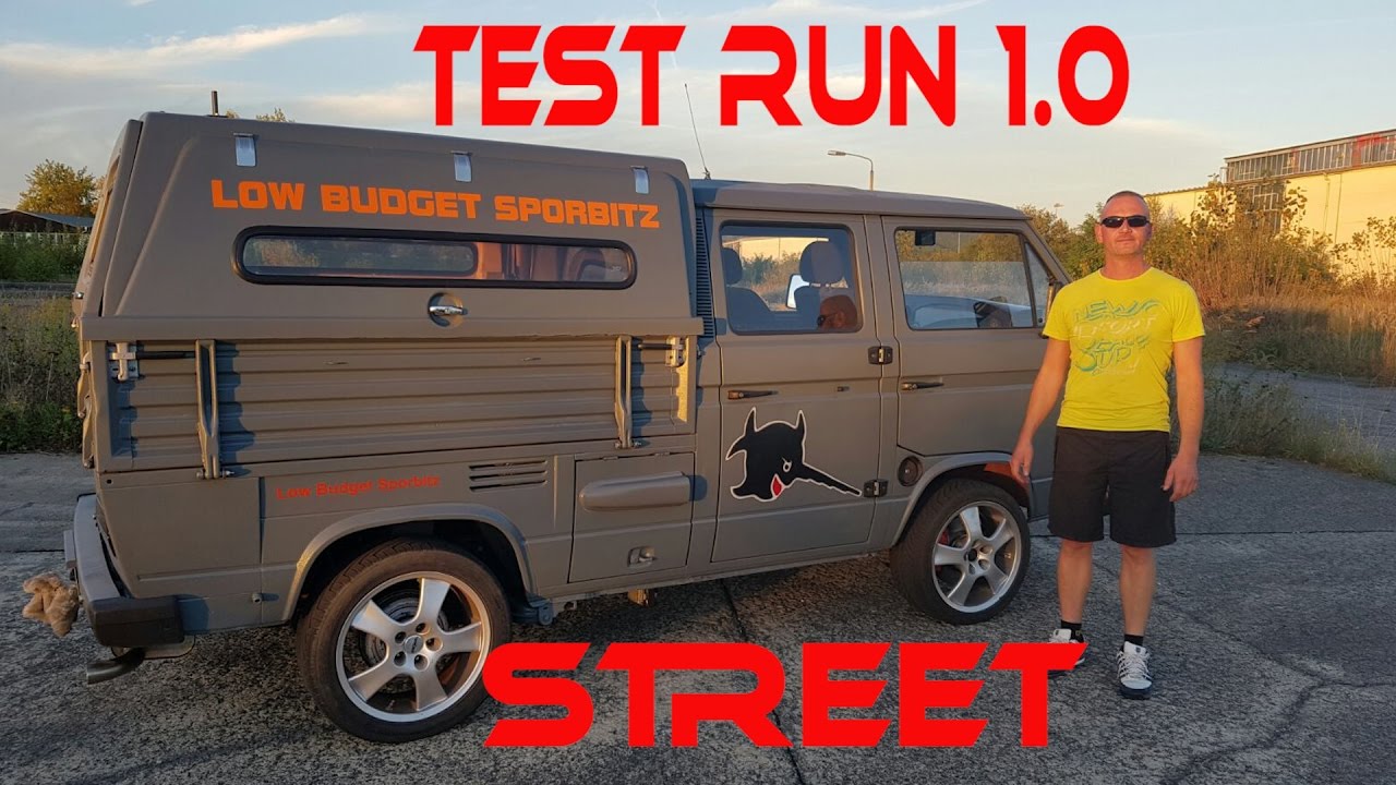 VW T3 / T25 Doka Audi V6 Mittelmotor , First run Street , LOW BUDGET SPORBITZ