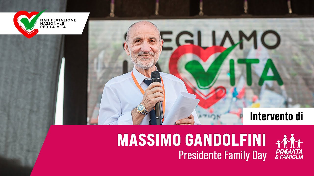 Siamo scesi in piazza per dire NO alla cultura dello scarto. Massimo Gandolfini a ScegliAmo la Vita