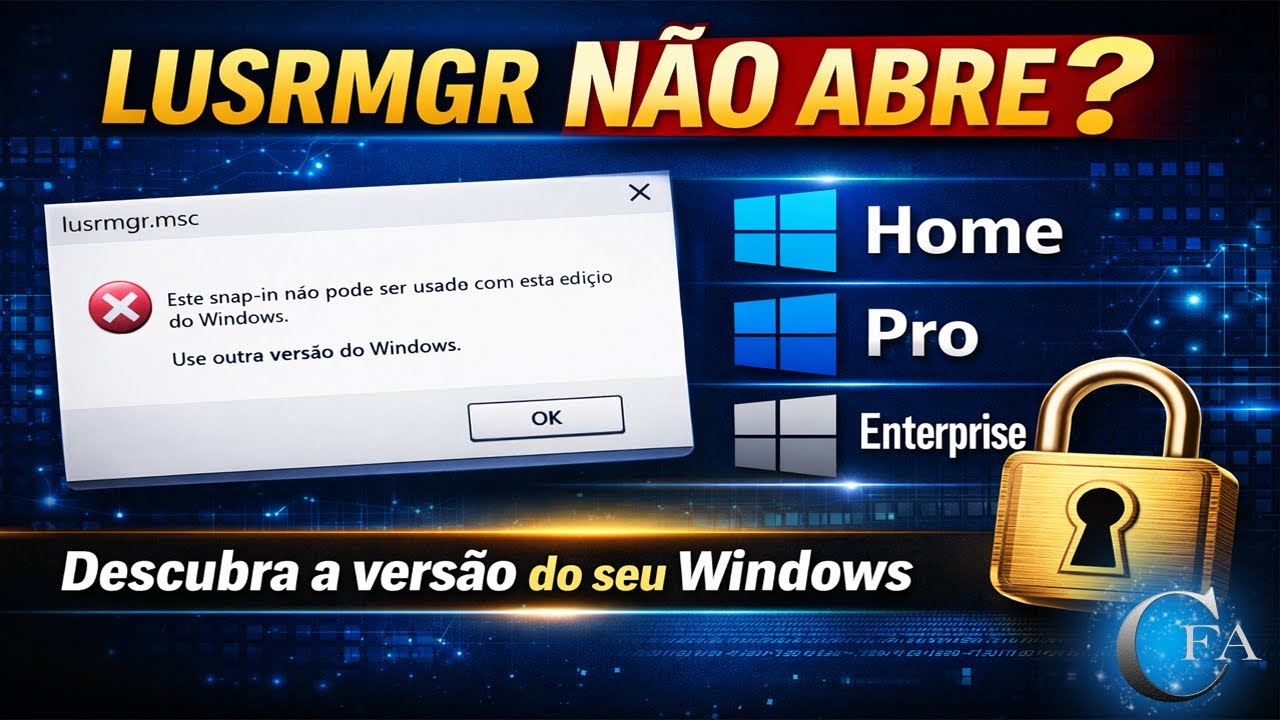 LUSRMGR NÃO ABRE? Descubra o Motivo e Como Resolver!