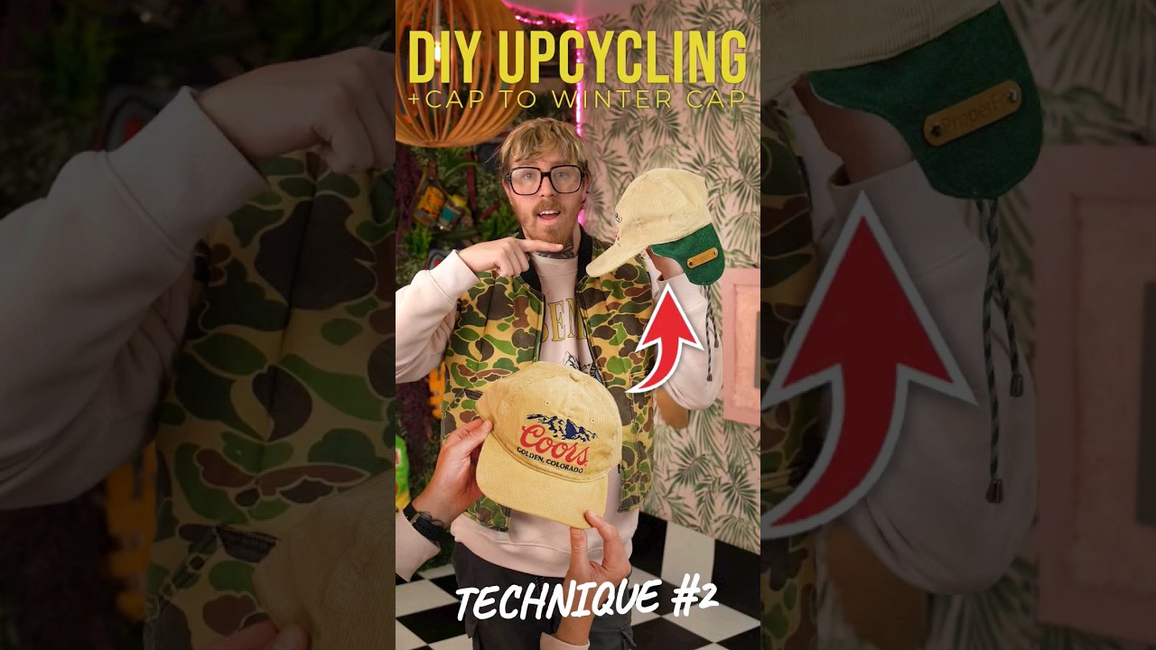 DIY Ear Flap Cap: Upcycle Your Old Hat 