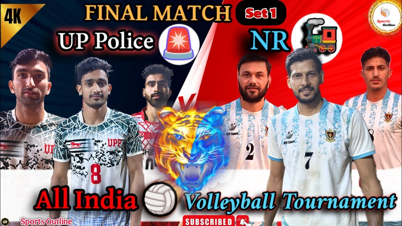 Final Match 🔥 Northern Railways 🚂 🆚 Up Police 🚨 Set 1️⃣ International Players @Sports Outline