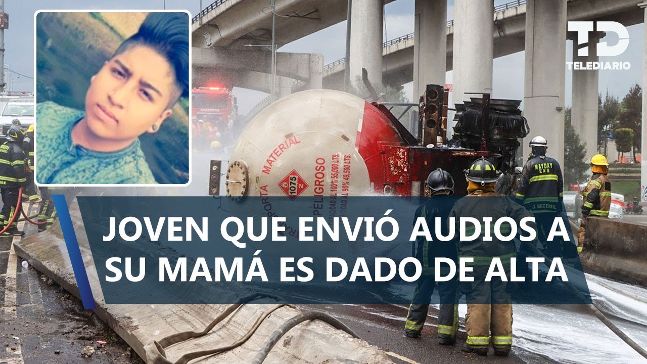 Dan de alta de Kevin Díaz, joven que habló con su mamá durante la explosión de pipa en Iztapalapa