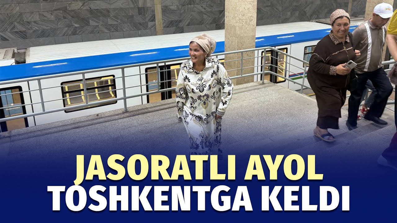 Toshkentni ko‘rishni orzu qilgan farg‘onalik ayol metroda ham sayr qildi
