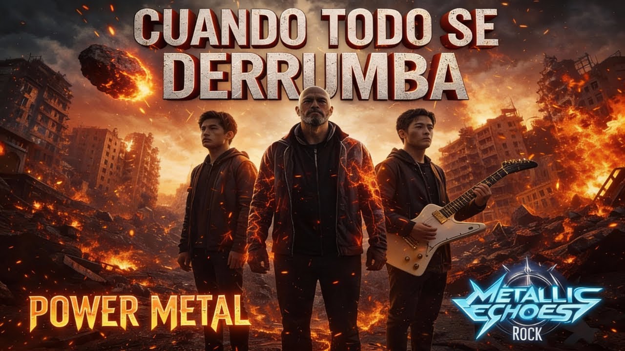 🔥 CUANDO TODO SE DERRUMBA &ndash; Power Metal &Eacute;pico | La Canci&oacute;n M&aacute;s Brutal de Metallic Echoes Rock 🔥