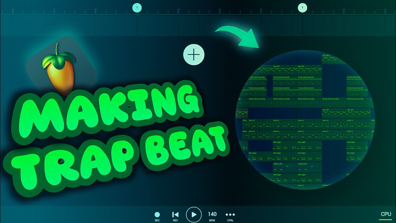 How to Make Trap Beat in Fl Studio Mobile | Random Beat Making Session 🔥