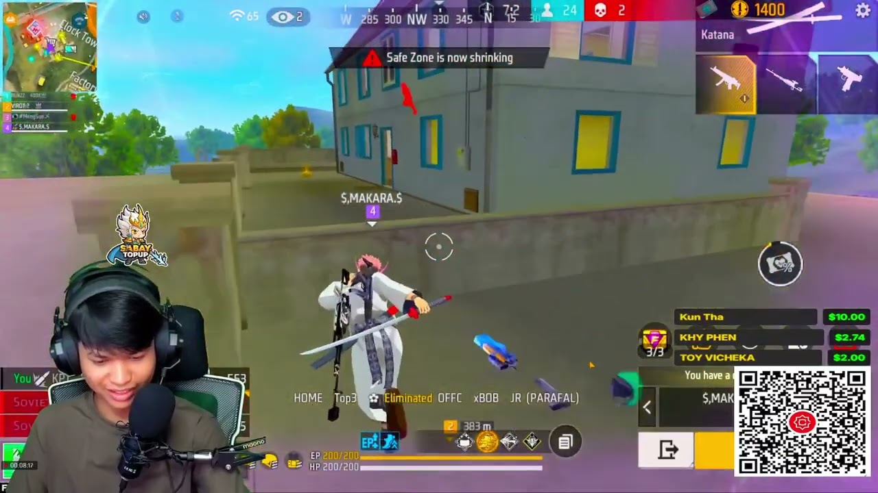 ប្រូ Runzz បាញ់យក gg អោយ Virot !! 14 kill !!!
