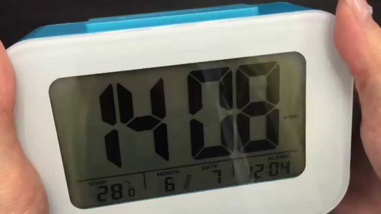 JCC LCD Smart Light Activated Sensor Digital Alarm Clock- 9903