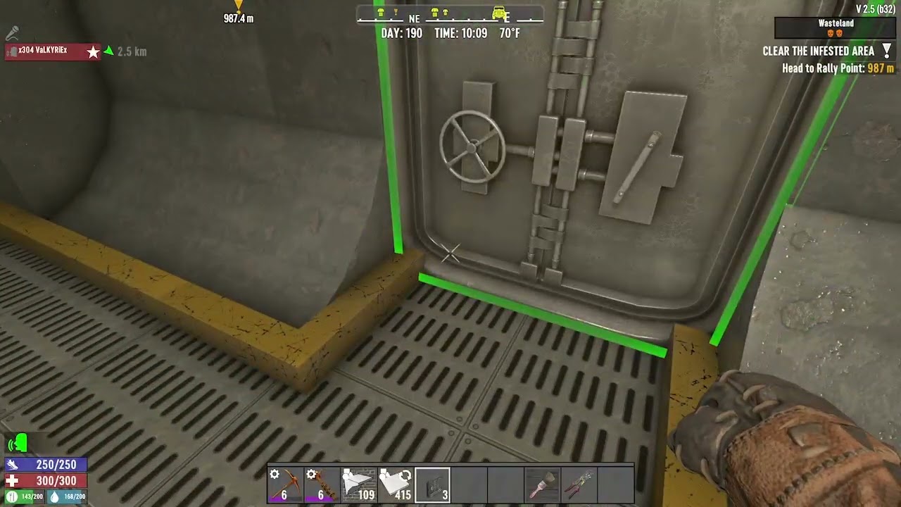 Lets Play! 7 Days to Die Vault 304 Build! Housing Block