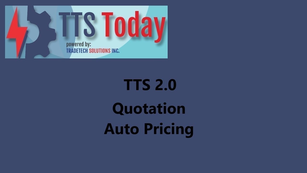 Quotation Series - Auto Pricing
