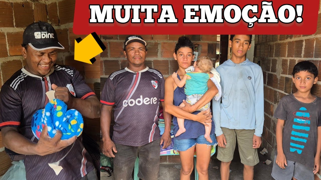TENTE ASSISTIR E NÃO SE EMOCIONAR, PAI DE 7 FILHOS CHORA COM TANTOS PRESENTES E PARA OS FILHOS 🥹🙌🏼