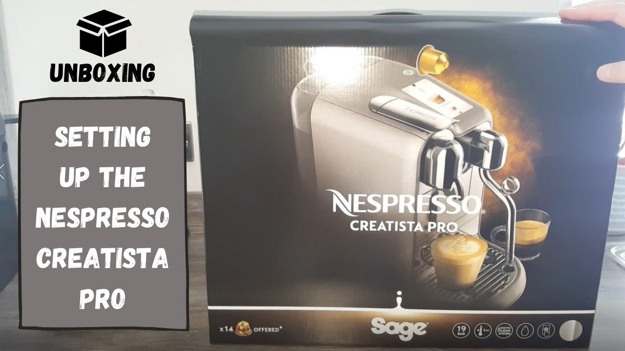 Nespresso Creatista Pro UNBOXING and FIRST USE | How to set up the coffee machine to make cappuccino