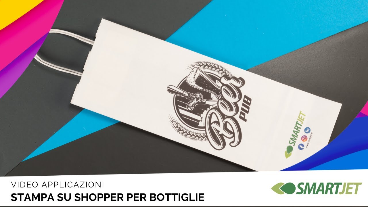 STAMPA SU SHOPPER PER BOTTIGLIE: Come brandizzare 3600 shopper portabottiglie in un’ora a colori
