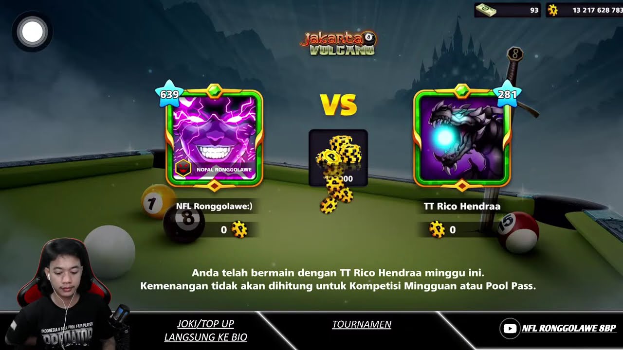 8 Ball Pool TOURNAMEN😨😱