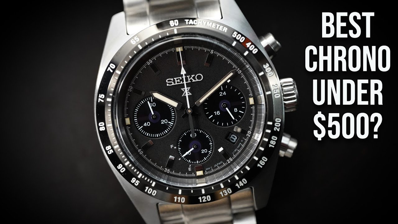 Seiko Speedtimer Chronograph SSC819 - A Solid Affordable Chrono Under $500 Rolex Daytona Homage