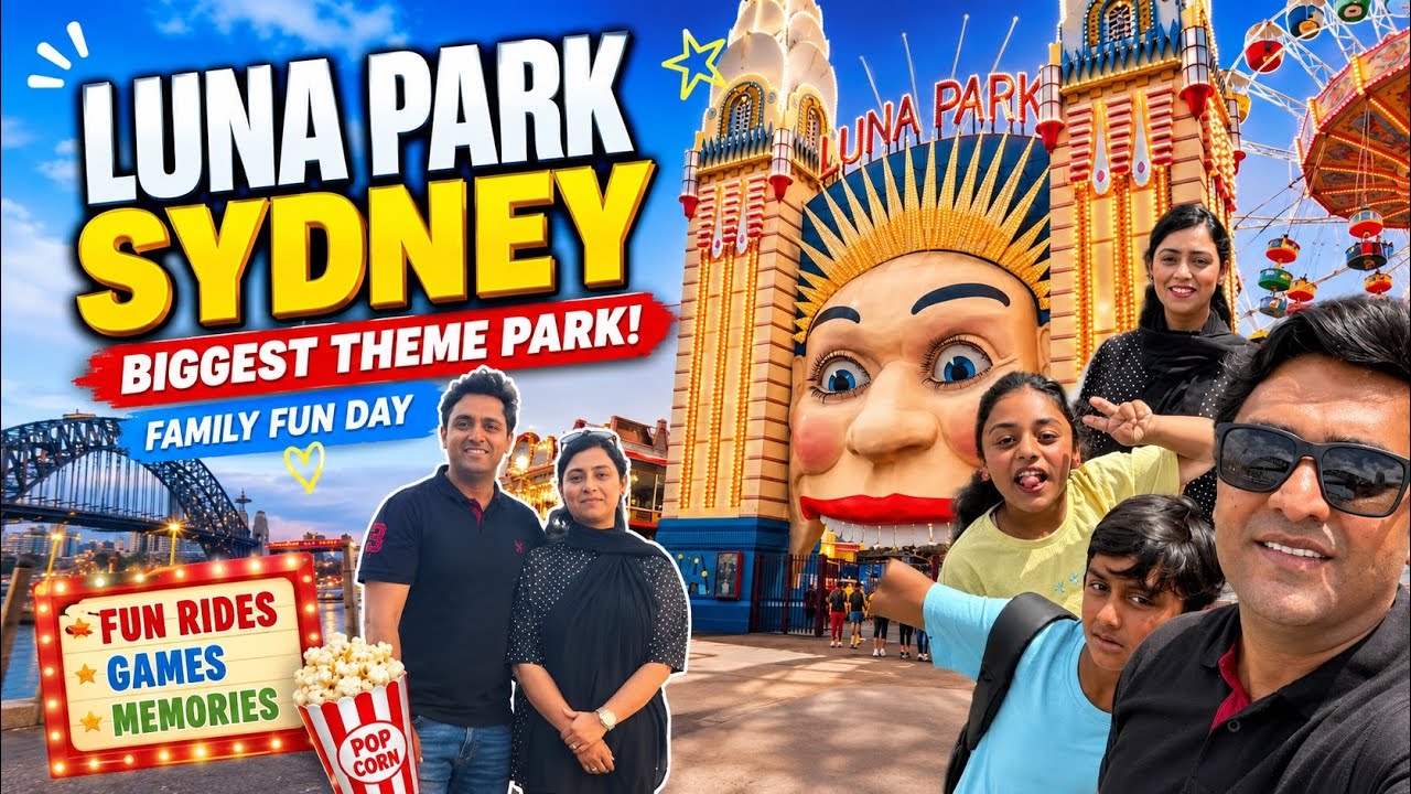 Sydney’s Biggest Theme Park Visit 🎢 | Halal Food & Family Adventure | Australian 🇦🇺 Pakistani 🇵🇰