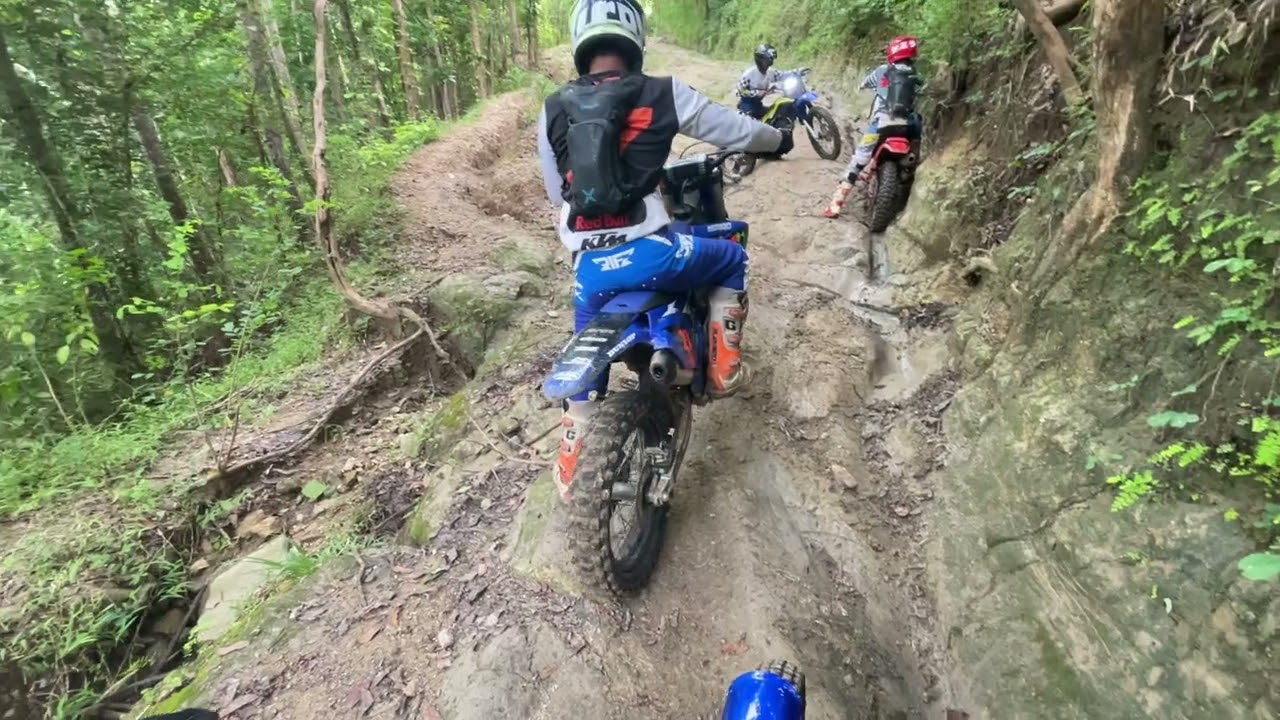 Jalur kapolres tanjakan ke 3 dibikin kewer #automobile #kxf250 #ts125x #motoroffroad #dirtbike #moto