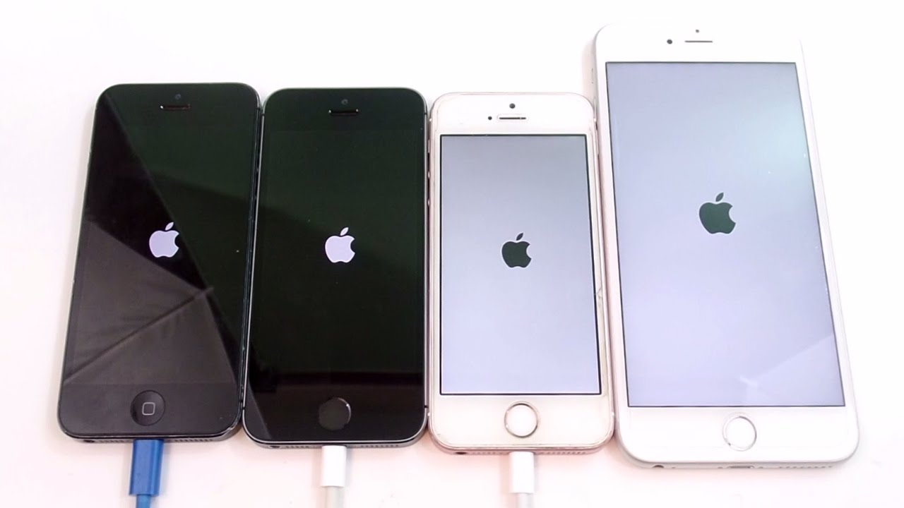 iPhone 5 vs iPhone 5S vs iPhone SE vs iPhone 6S (iOS 10.2)