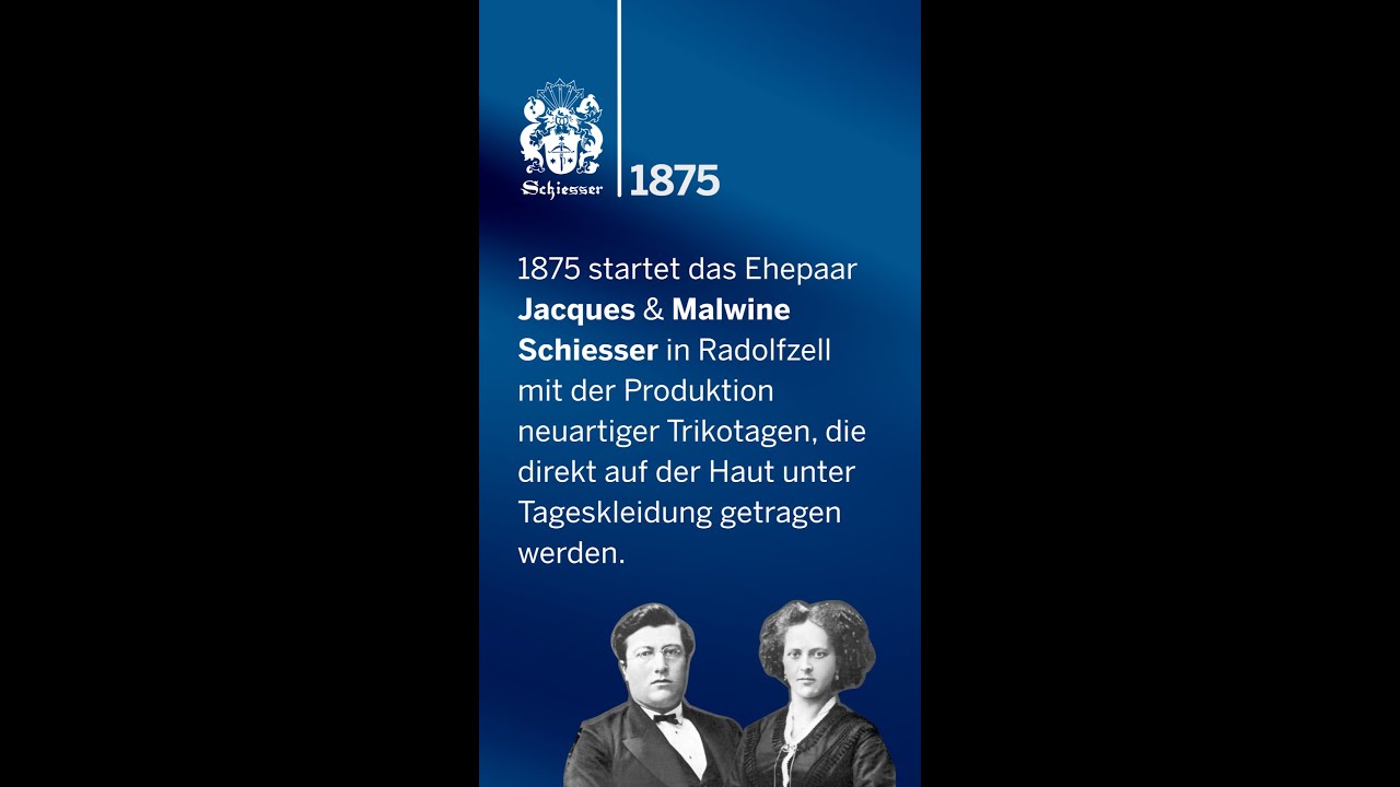 SCHIESSER Zeitstrahl 1875&ndash;2025 (D)