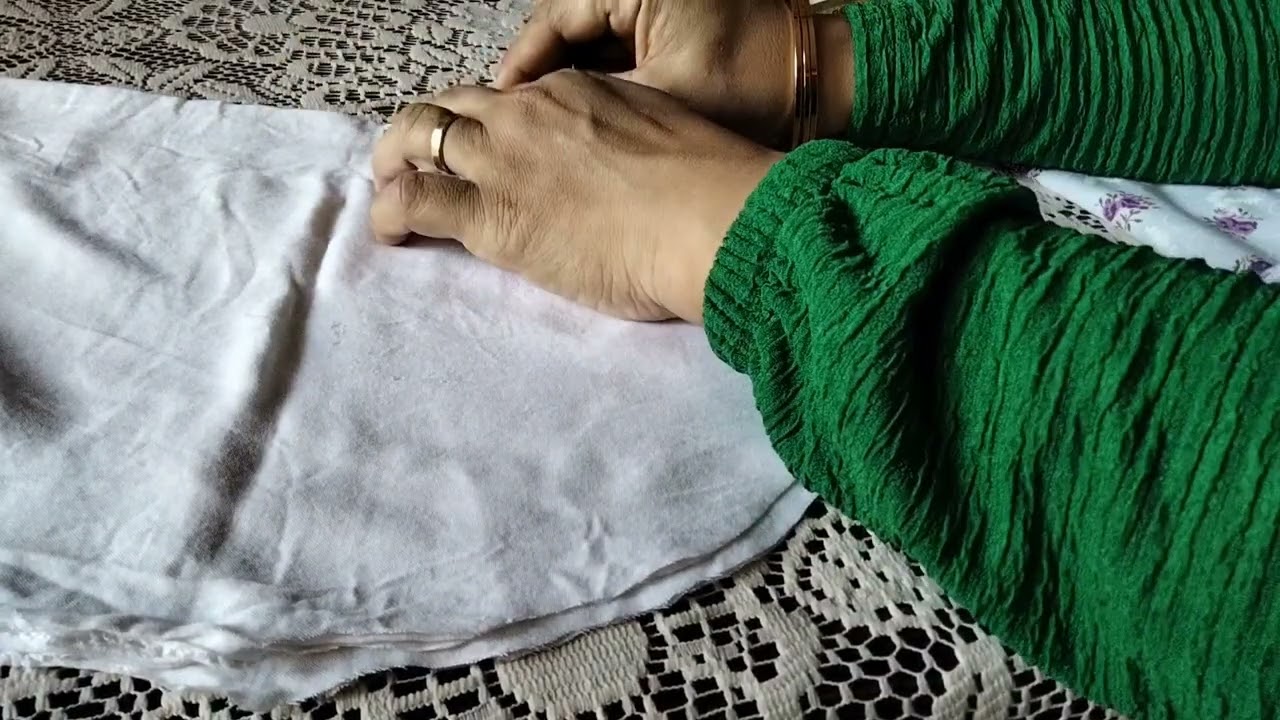 طريقه قص الكم الكلوش