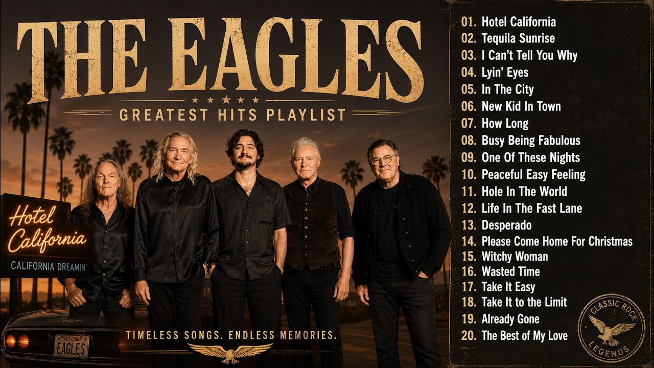 The Eagles Greatest Hits Full Album - Best Songs of Eagles 2026 - Eagles Golden Collection Playlist