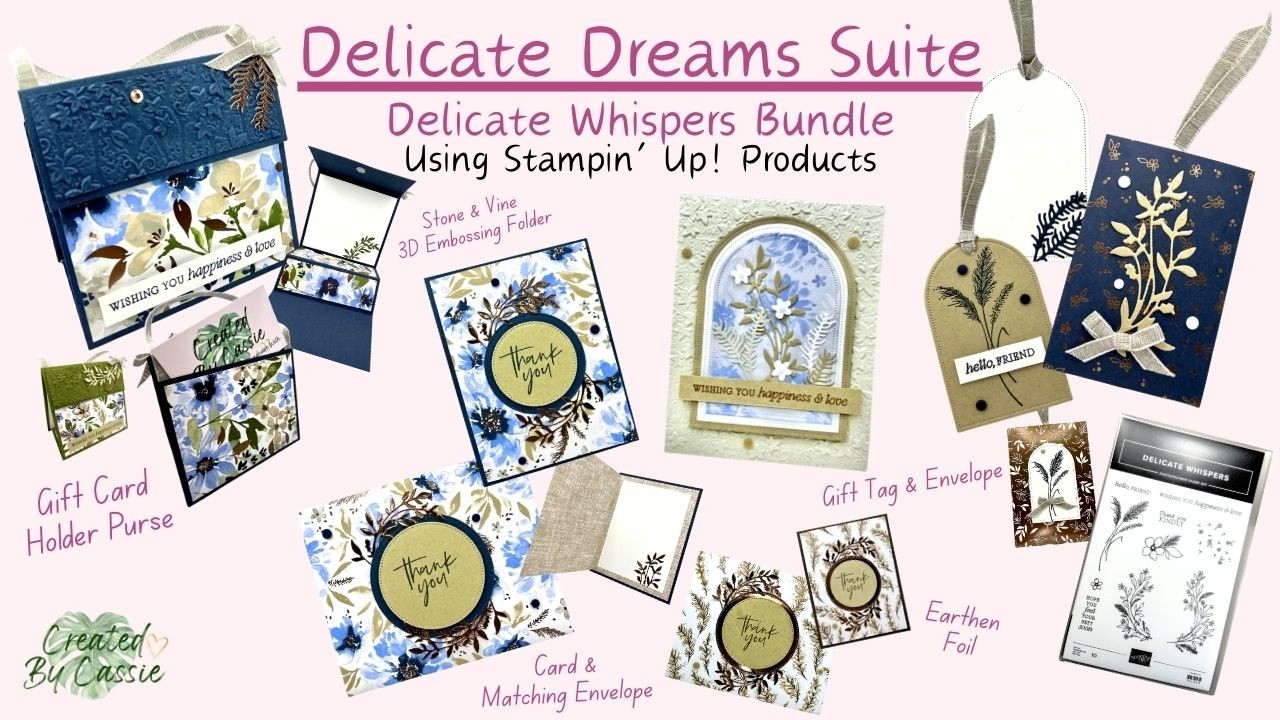 Delicate Dreams Suite Card Tutorial | Delicate Whispers Bundle | Stampin’ Up! [Episode 81]