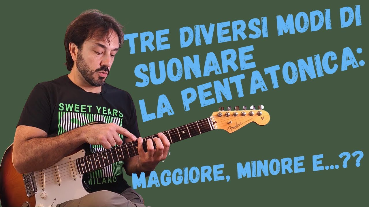 Come suonare la scala pentatonica in 3 modi diversi!