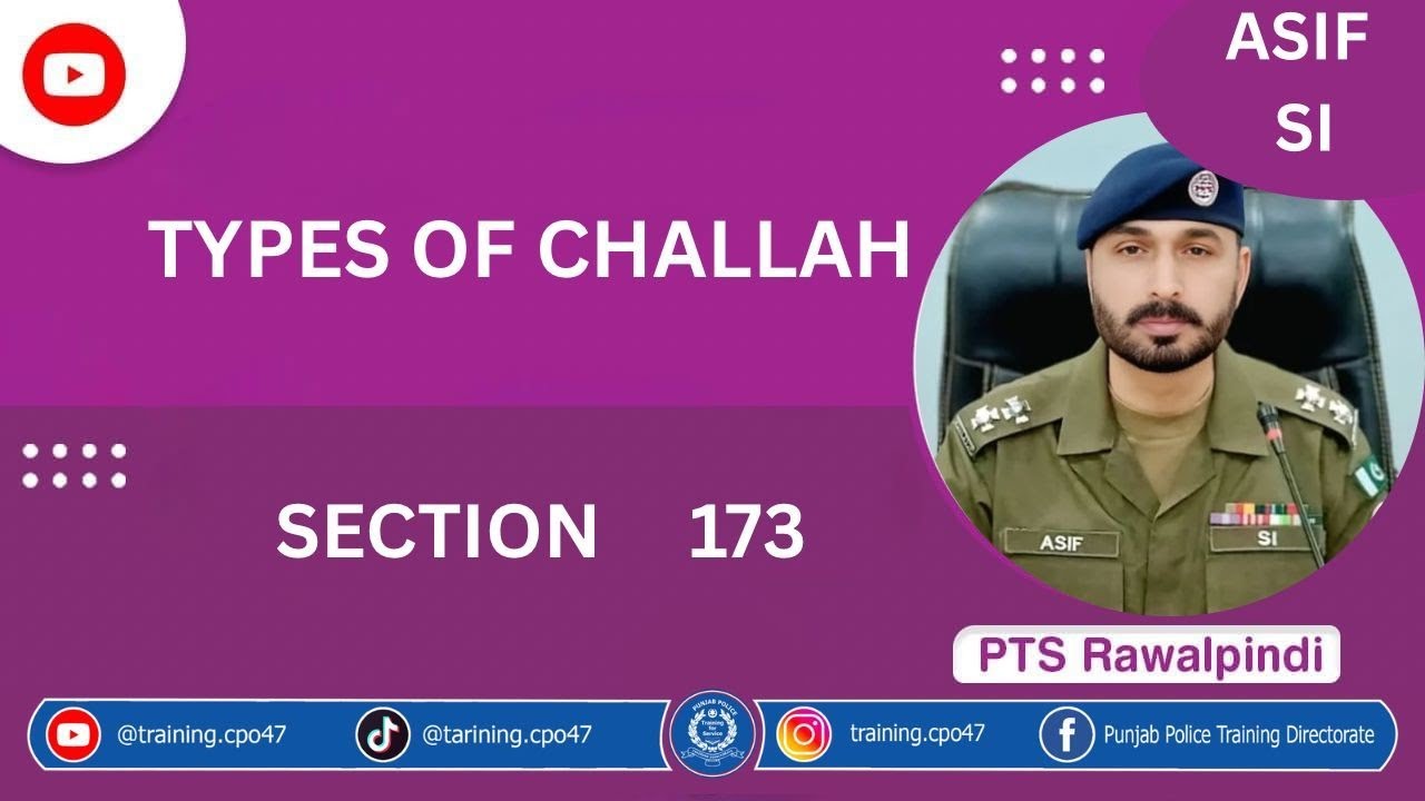 Section 173 challan refers to the police report submitted to the court after completing