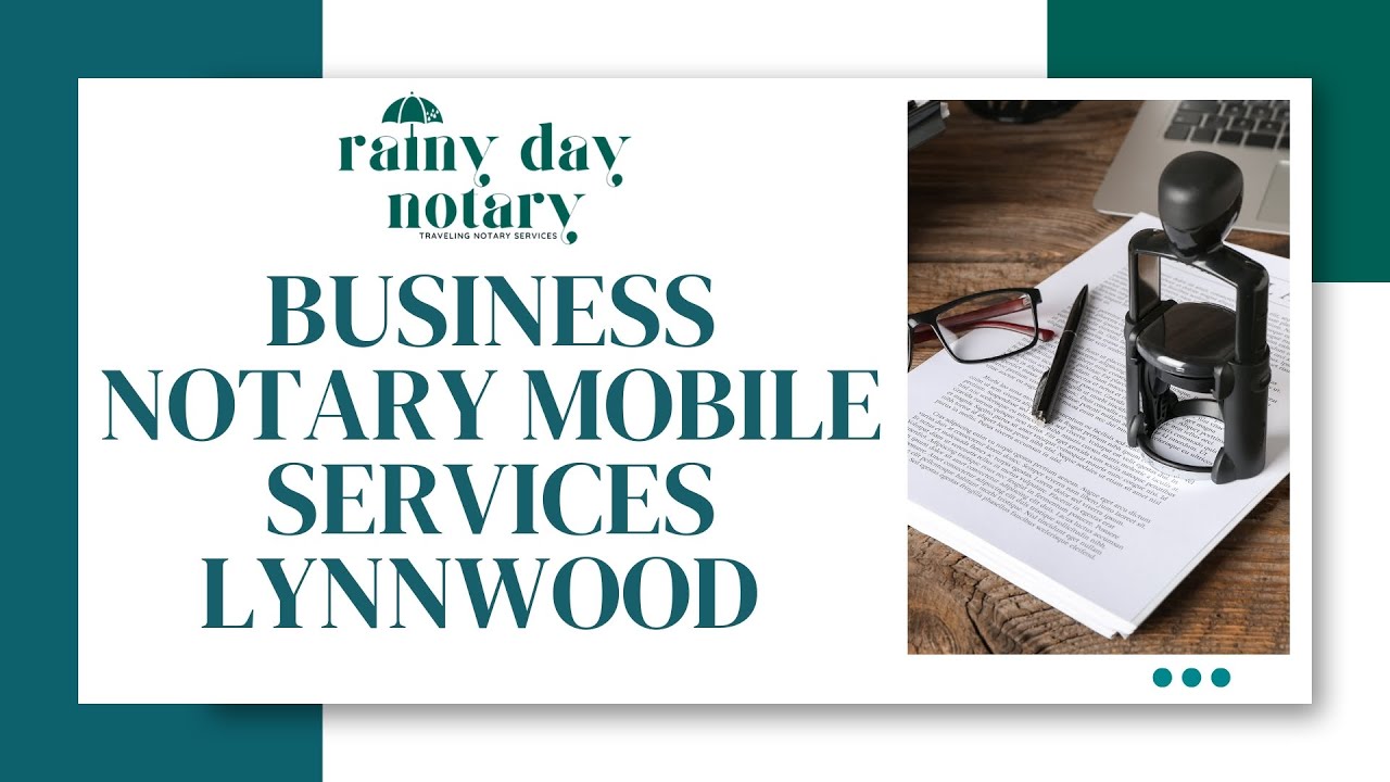 Business Notary Mobile Services