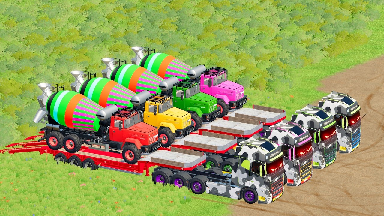 TRANSPORTING ALL POLICE CARS and AMBULANCE EMERGENCY VEHICLES WITH MERCEDES POLICE TRUCKS ! FS22