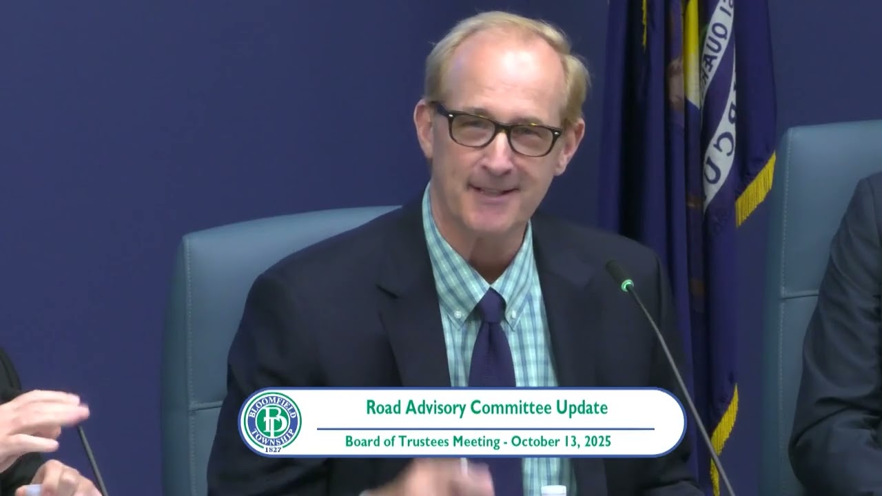 Bloomfield Township Board of Trustees Meeting on October 13, 2025