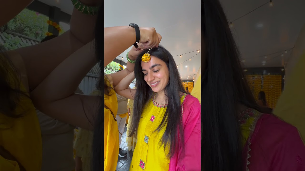MY friends Haldi ceremony 🌻🌸 #haldi #hindi