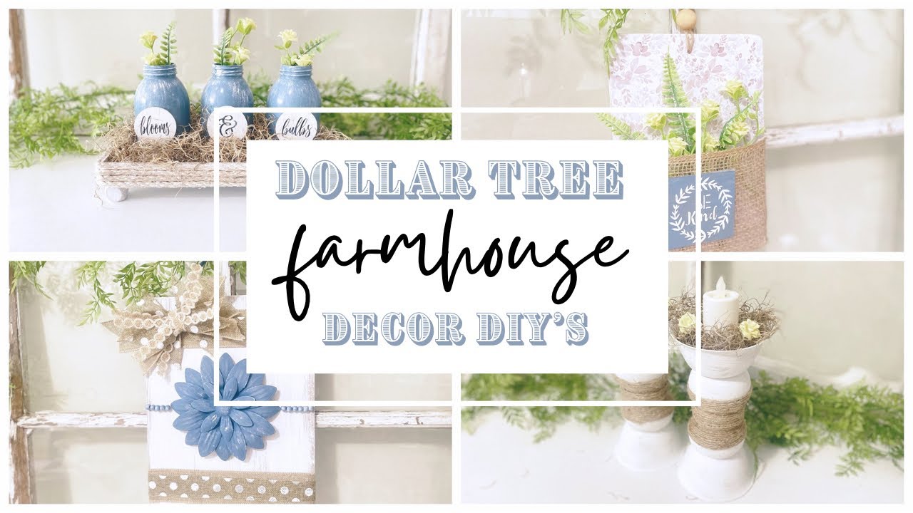 DOLLAR TREE FARMHOUSE DECOR DIYS | DOLLAR TREE MYSTERY BOX HOP | DOLLAR TREE HOME DECOR DIYS
