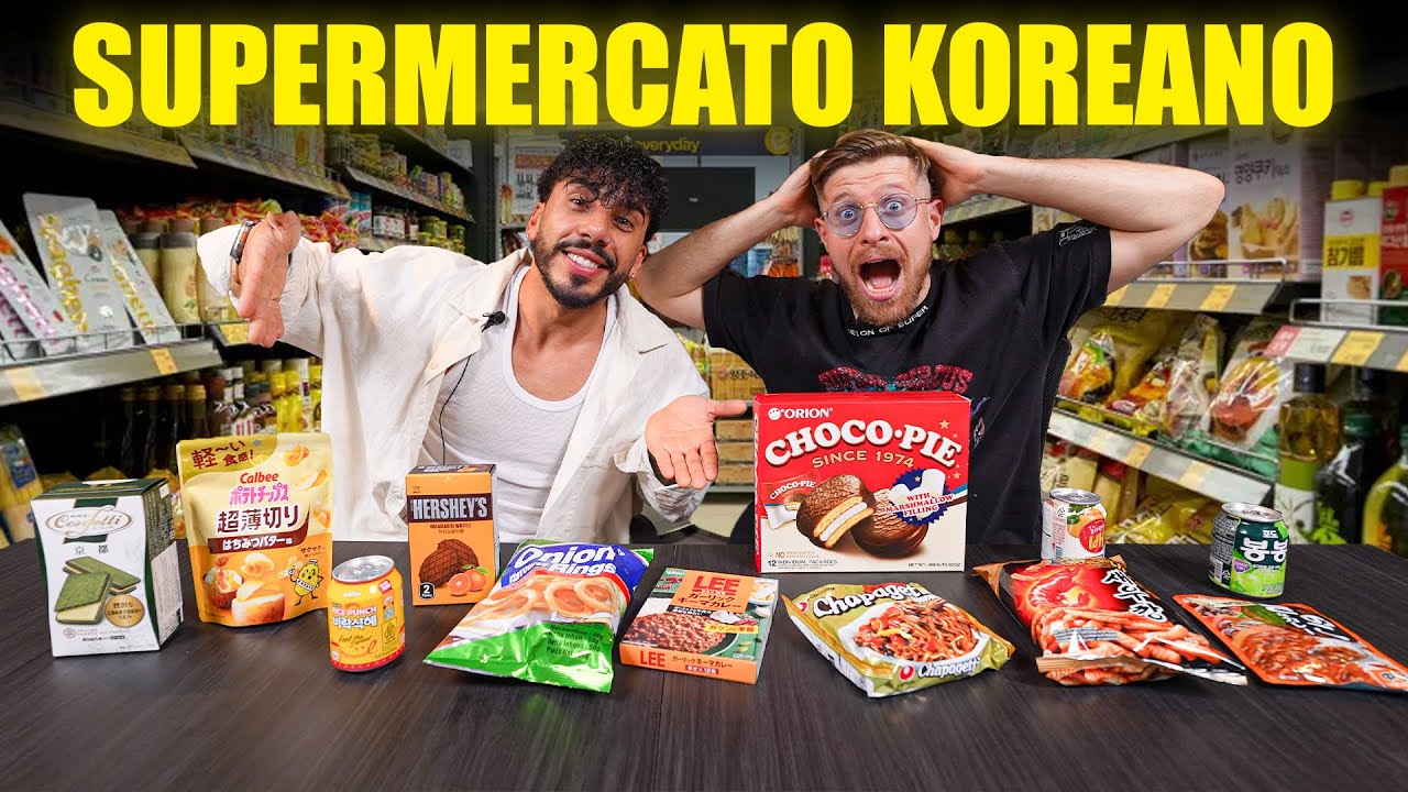 SCOPRIAMO UN SUPERMERCATO KOREANO SEGRETO DAVVERO ASSURDO - MAI MANGIATO PRIMA NULLA DI TUTTO CIÒ!