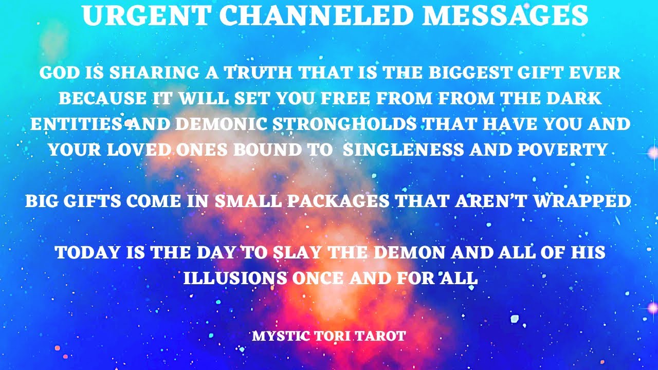 🚨🗣URGENT~THIS IS THE GIFT OF POWERFUL TRUTH THAT WILL BREAK A DEMONIC STRONGHOLD FOR GOOD..🦋💫