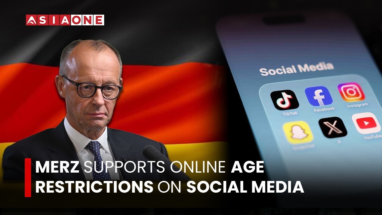 Merz Supports Online Age Restrictions on Social Media Amid Germany Debate | Asia One News