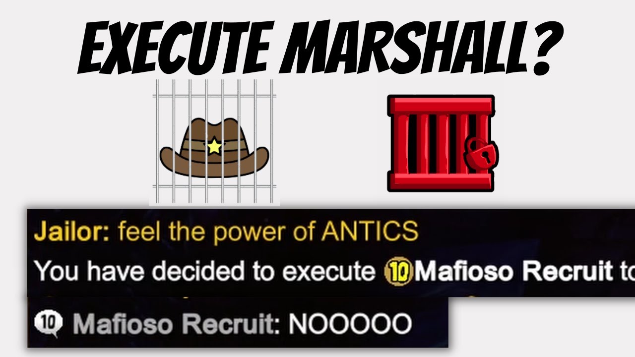 I EXECUTED The MARSHALL as TT JAILOR - Town of Salem Modded Town Traitor