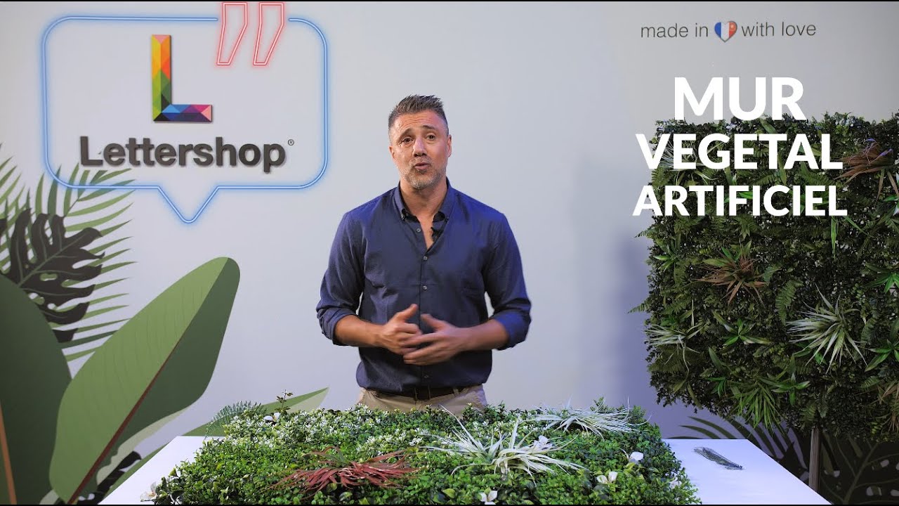 Mur végétal artificiel - Mur végétal en plantes artificielles