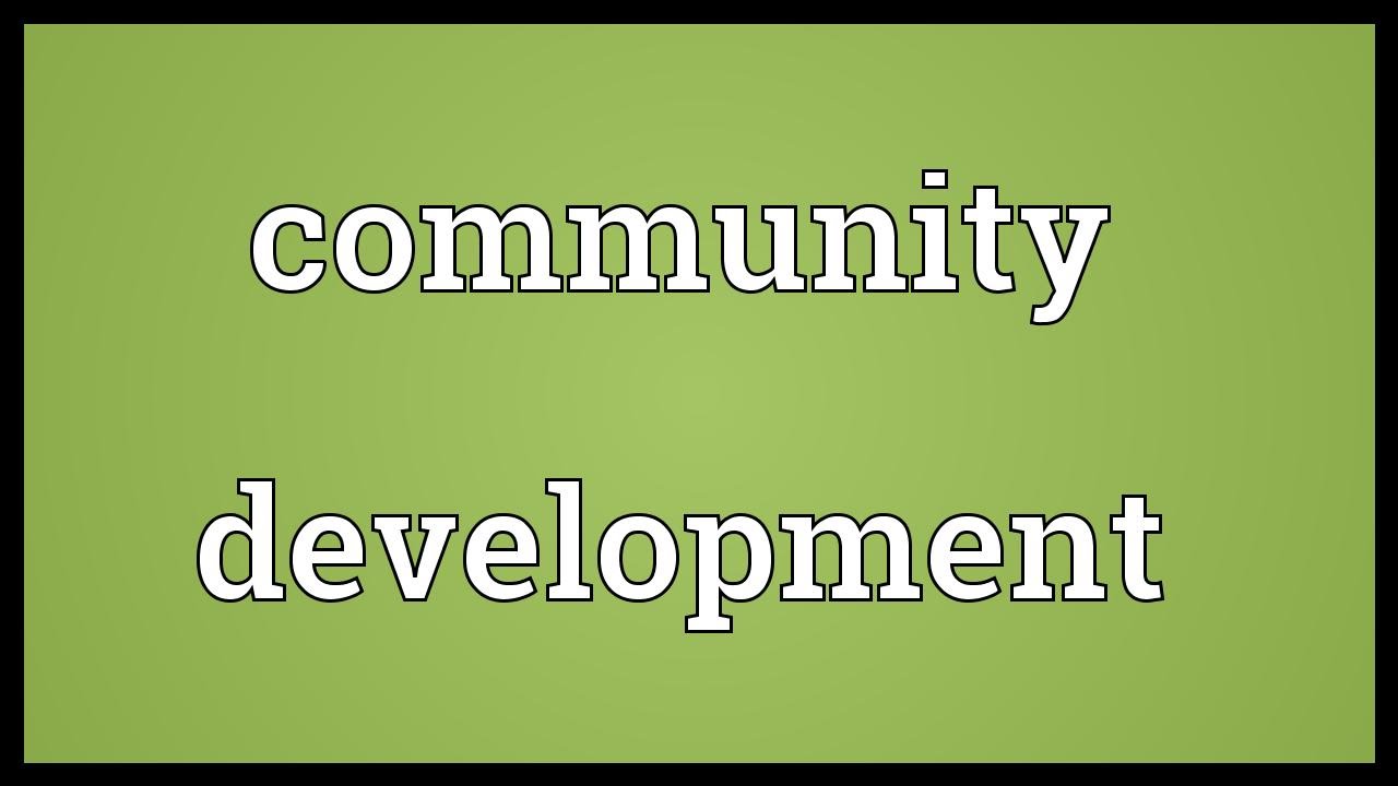 Community development Meaning