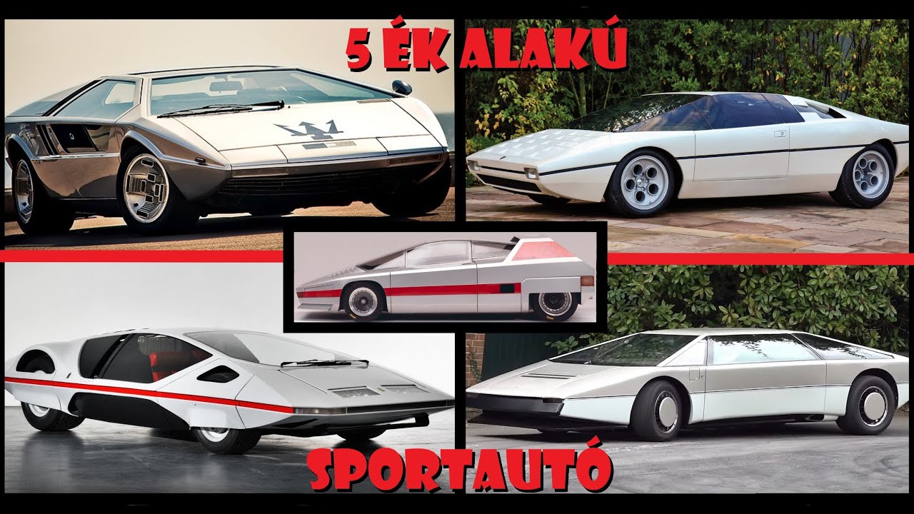5 alig ismert ÉK ALAKÚ SPORTAUTÓ a 70-es évekből