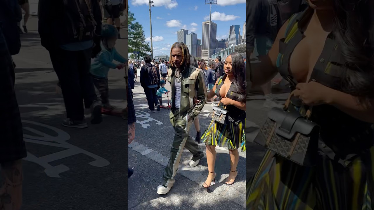 Лил Дёрк и Индия покидают показ White Show на #nyfw #nyc #fitsfromthestreets #lildurk #indiaroyale