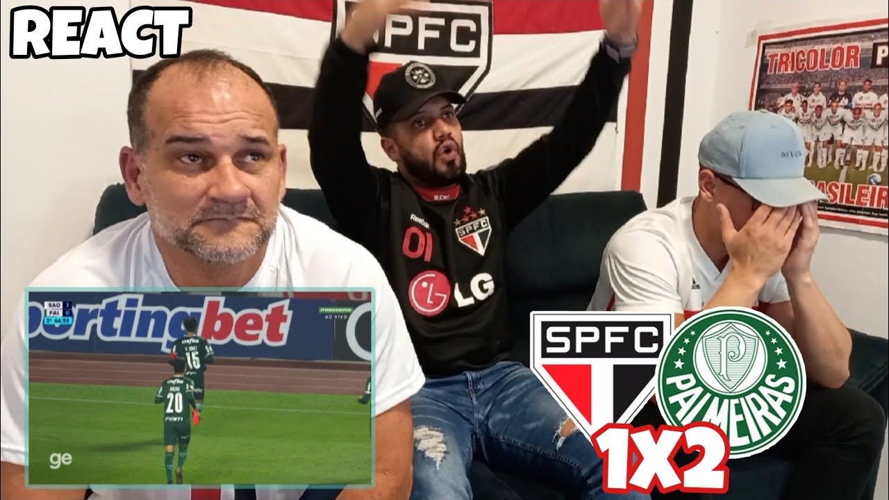 REACT SÃO PAULO 1X2 PALMEIRAS - INADMISSIVEL TOMAR UMA VIRADA DESSA | TREINADOR COVARDE!!!!