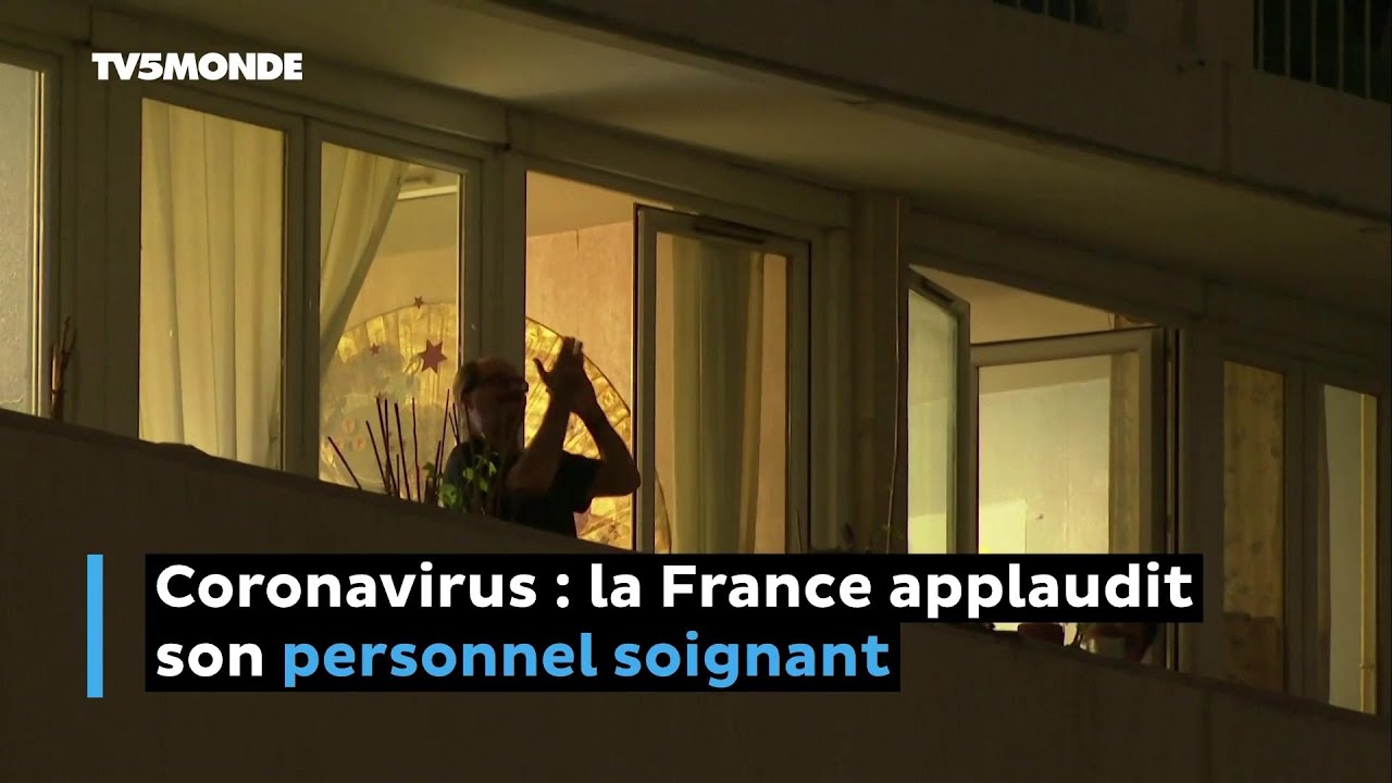 Coronavirus : la France applaudit son personnel soignant