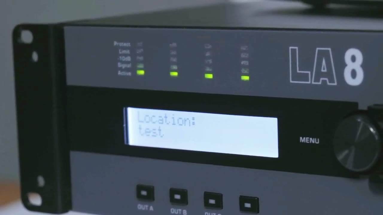 LA8&nbsp;dsp&nbsp;software&nbsp;control 4 in 4 out&nbsp;amplifier丨4&nbsp;x&nbsp;1450&nbsp;Watts&nbsp;into&nbsp;8&nbsp;Ohms,&nbsp;4&nbsp;x&nbsp;2200&nbsp;Watts&nbsp;into&nbsp;4&nbsp;Ohms