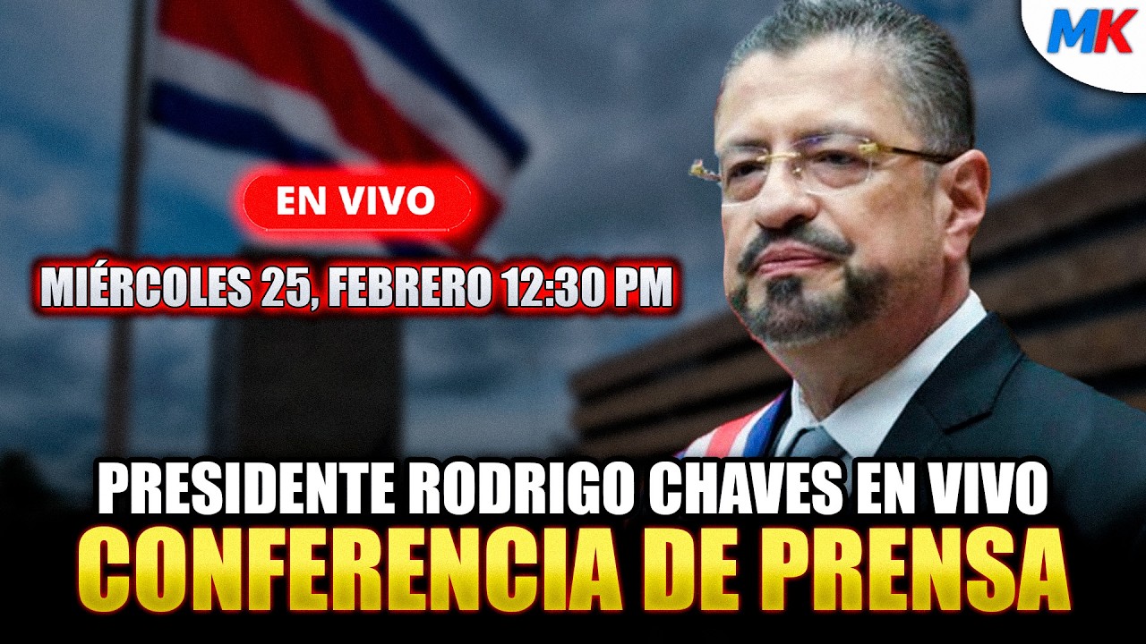 🔴 Rodrigo Chaves fija postura y marca la agenda en conferencia semanal