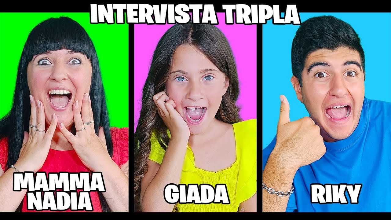 INTERVISTA TRIPLA CON GIADA E MAMMA NADIA E FRATELLO RIKY!
