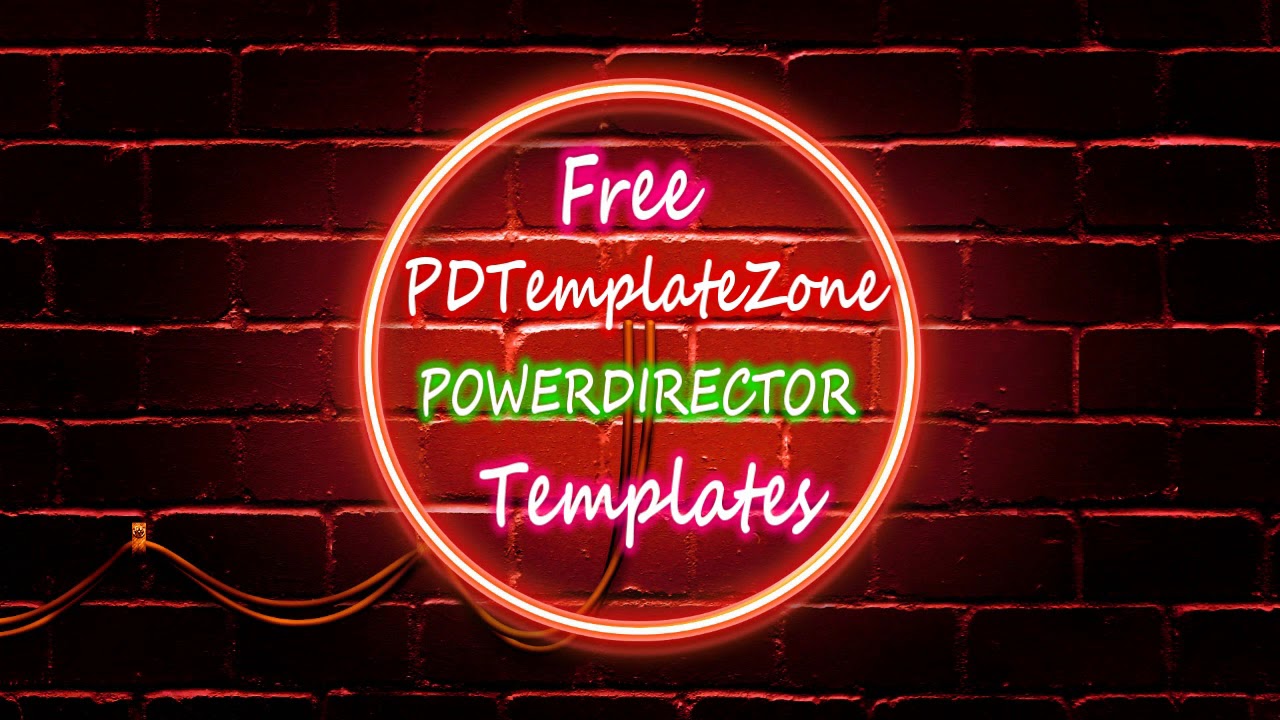 Free Powerdirector Neon Title v2 - PDTemplateZone