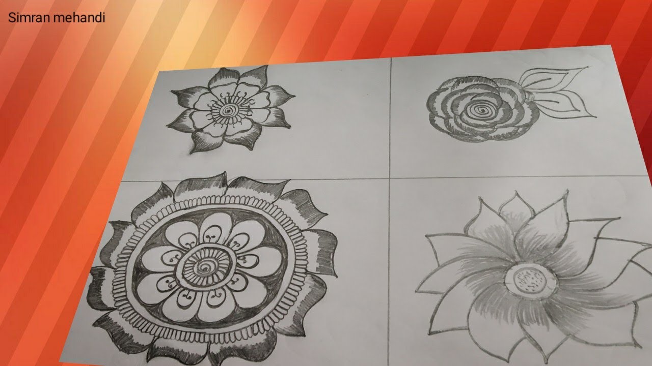 Mehandi Classes Day-6||Different Types Of Flowers Practice For Beginner's 🌻🌼🌺🌹