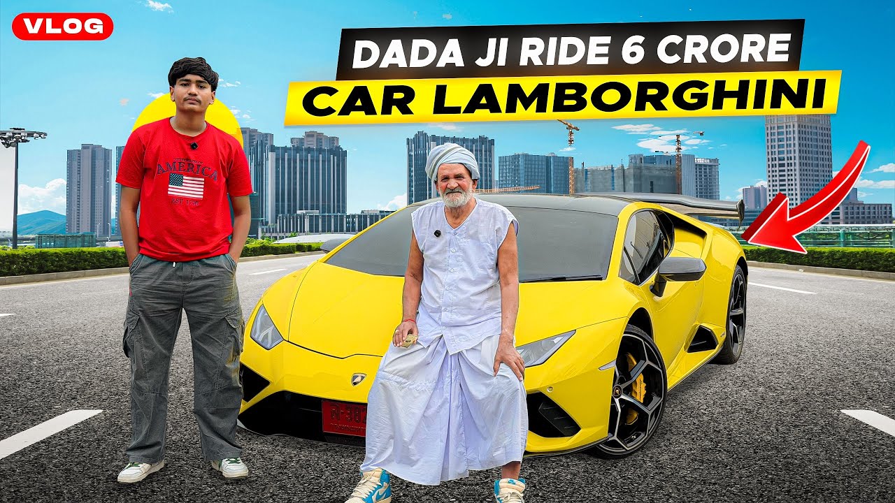 Desi First Time Ride 6 Crore Car Lamborghini 😯