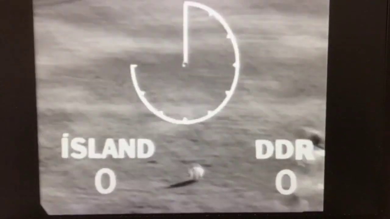 Iceland - East Germany (DDR). Euro 76 qualifier
